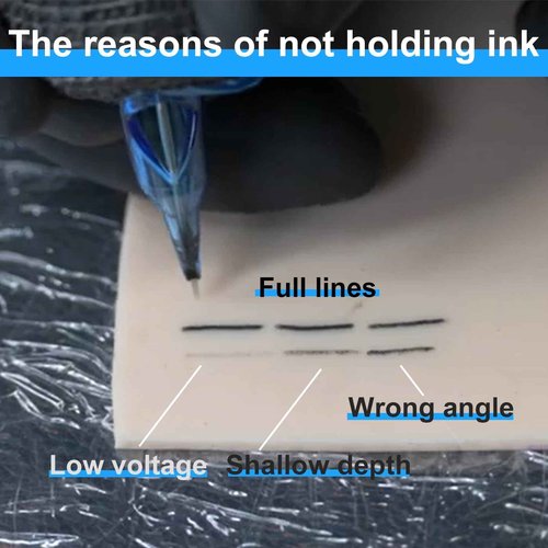 MIUXIA 20Pcs 3mm Fake Skin Tattoo Practice Skins 7.4x5.6" 3mm Thick Soft Silicone for Beginer and Artists Tattoo Supplies