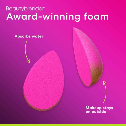 Beautyblender® | Original Pink Beauty Blender + Blender Defender Case + Solid Blendercleanser® Complete 3-Piece Bundle, Beauty Blender for Blending Foundations, Travel Case & Unscented Cleanser, 1oz