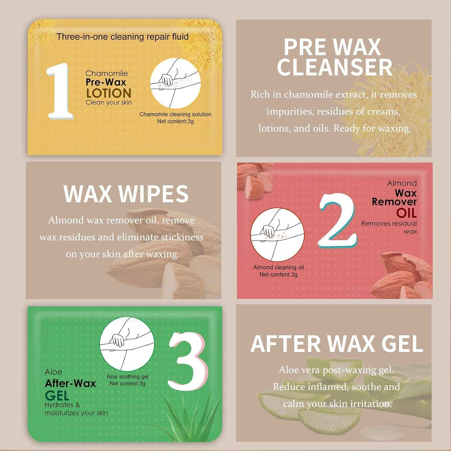 Roll on Wax Kit for Hair Removal - Wax Roller with Digital LED Display, Waxing Kit for Hair Removal for Women, Safe No-Burn At-Home Waxs Warmer, 2 Soft Honey Cartridges & 50 Strips