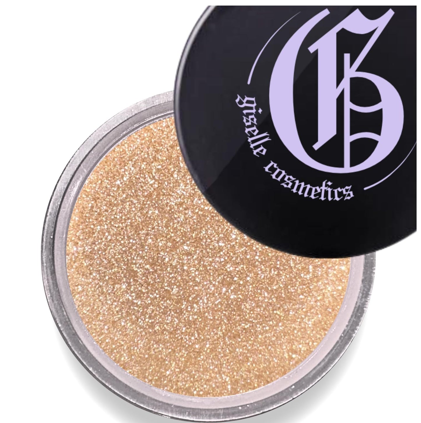 Giselle Cosmetics Crushed Diamond Tan Eye Shadow - Loose Glitter Mineral Organic Eyeshadow Palette - Brown, Nude, Gold Shimmer Makeup - Highlighter Talc-Free Sparkly Glitter Eyeshadow Powder