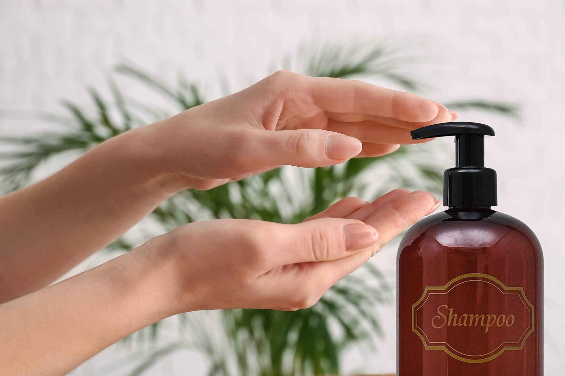 Bottiful Home-16 oz Shampoo and Conditioner Refillable Empty Plastic Pump Bottle Dispenser Set (Amber)