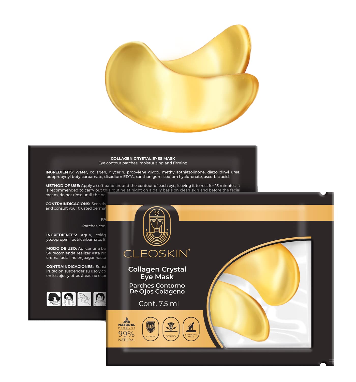 CLEOSKIN Eye Patches Contour (24k Gold Patches)