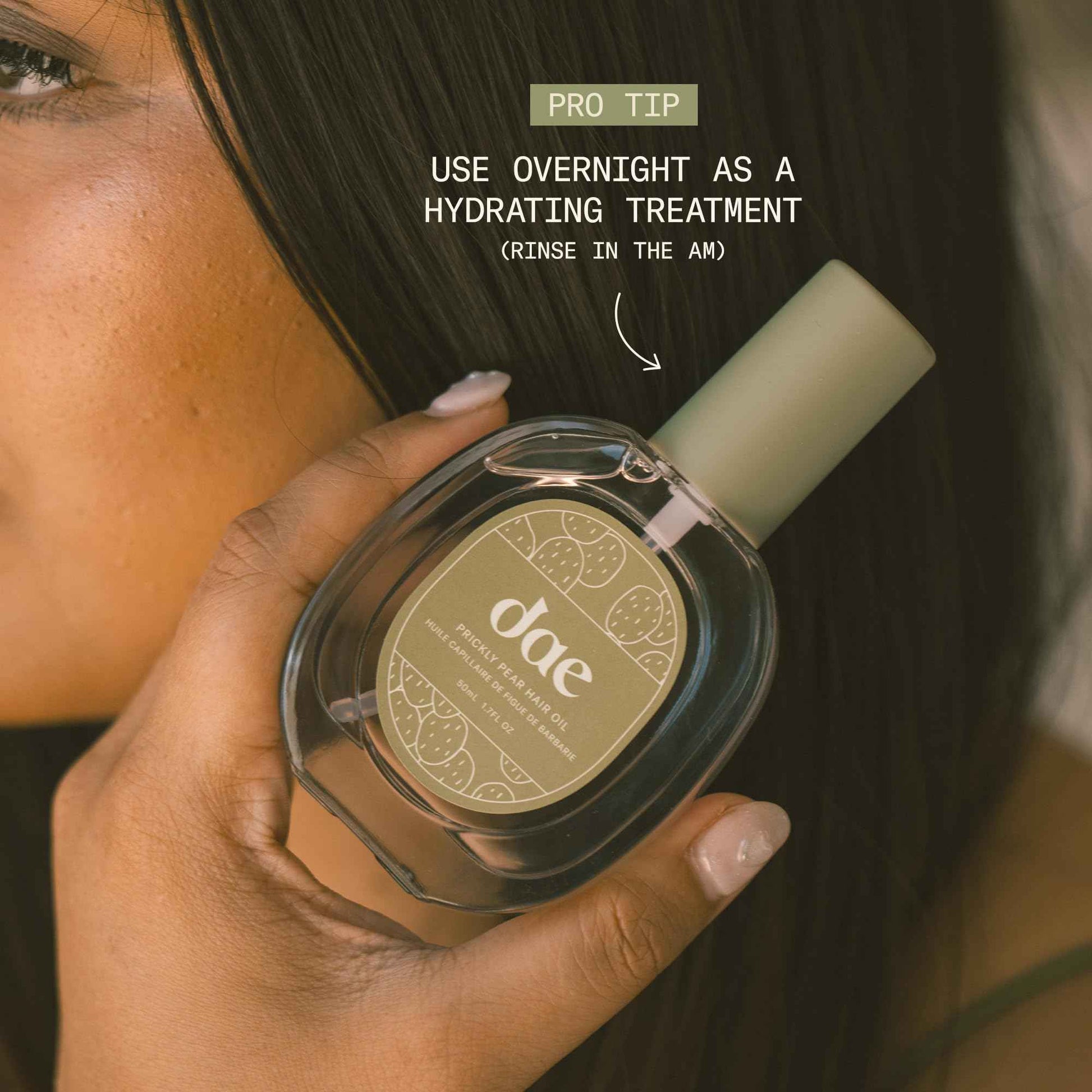 DAE Prickly Pear Hair Oil - Smooths Frizz, Hydrates, Prevents Breakage, Detangles, & Adds Shine (1.7 oz)