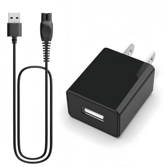 Qjin USB Charger for Philips Norelco Shaver 2400, 3600, 7200 & OneBlade QP2724, QP2834, QP6531 - USB Charging Cord 5V Charger
