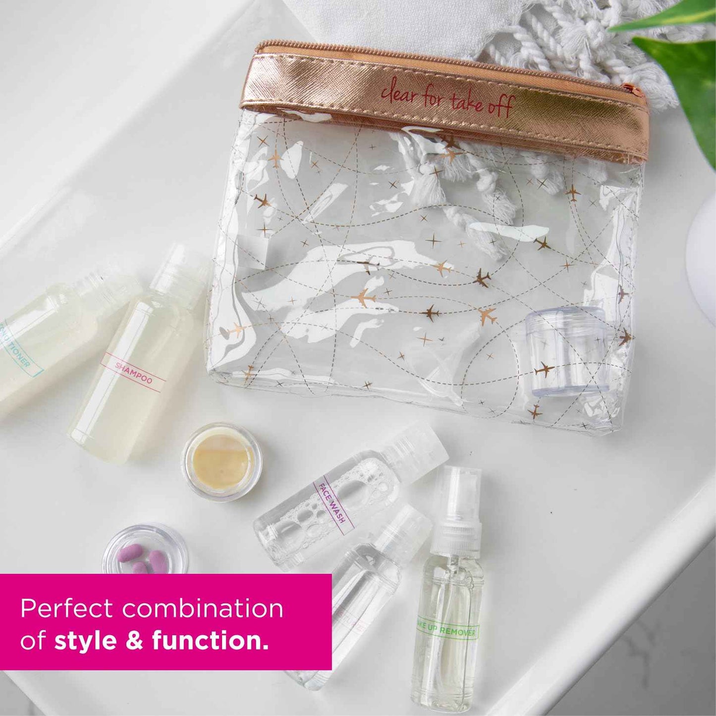 MIAMICA Bottle Set - Navy/Gold, 12 Piece