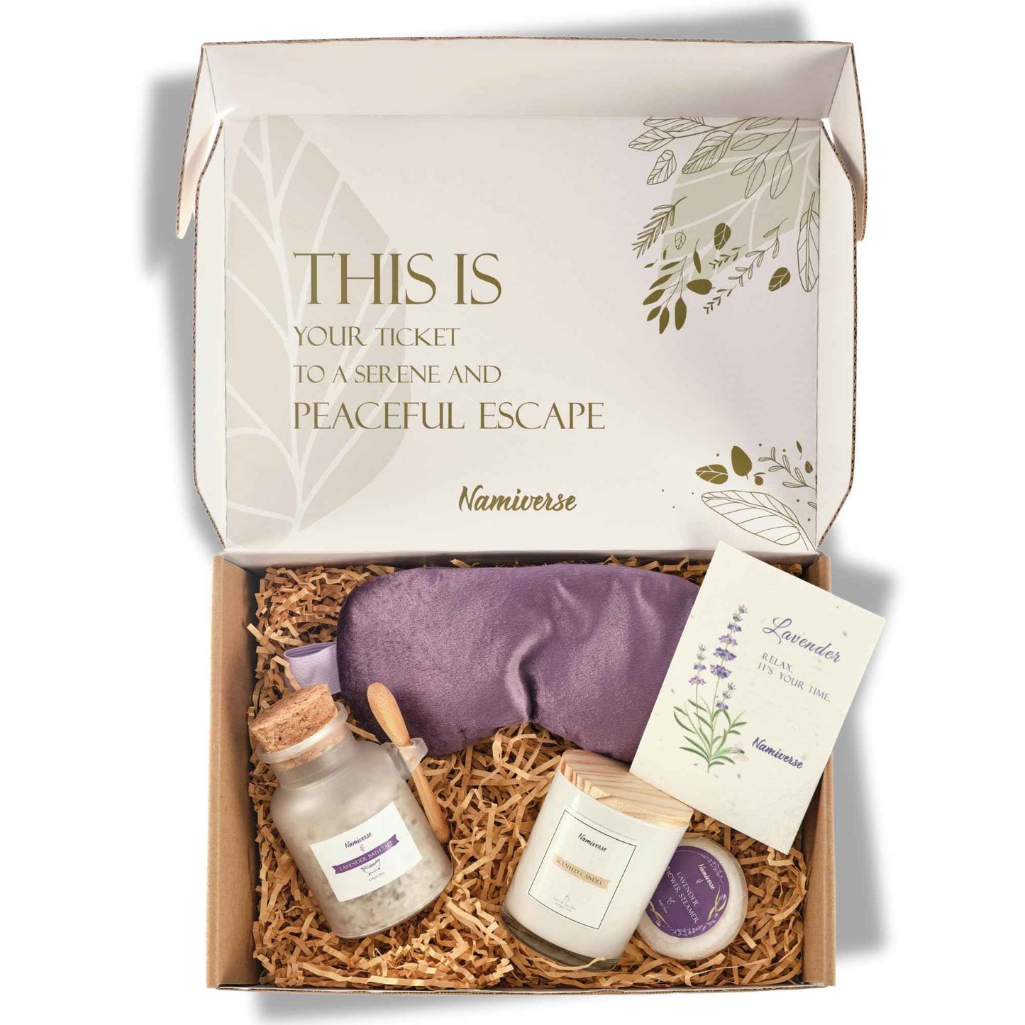 Lavender Spa Gift Baskets for women, Birthday Basket for Female, Mom, Sis, Girlfriend, and Best Friends Baskets for Women- Relaxation Present for female Friend