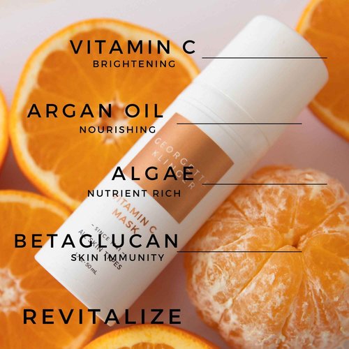 Georgette Klinger Vitamin C Mask - Nutrient-Rich Skin Brightening Treatment, Draws Out Impurities, Unclogs Pores, Fights UV Damage, Smooths and Firms for Radiant, Even-Toned Complexion - 1.7 oz