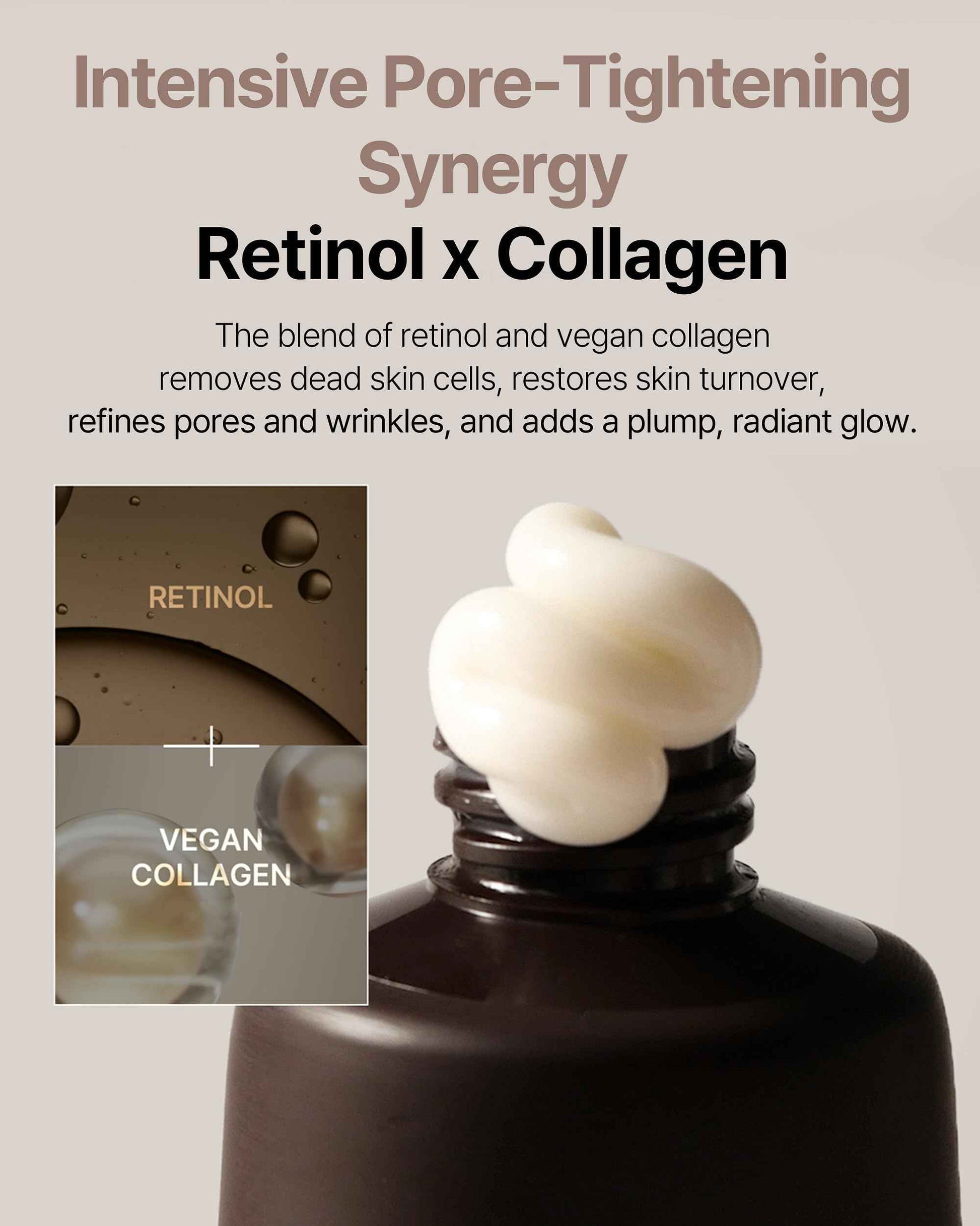 theralogic Retinol Pore Tightening Wrapping Mask - Korean Pore Elasticity Peel Off Mask with Collagen, Peptides, Hyaluronic Acid - Firming & Skin Glow Mask - Vegan, Derma Tested, 2.36oz.