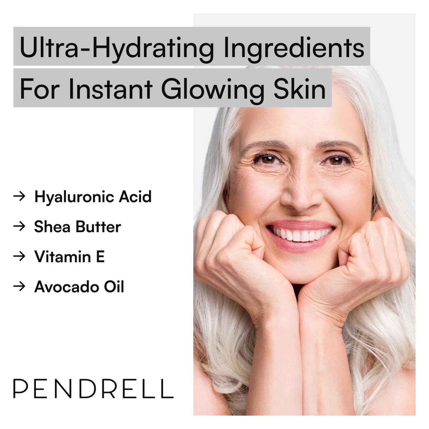 PENDRELL Lip Balm and Lip Mask (Vanilla) | Hydrating Lip Balm for Women with Hyaluronic Acid, Shea Butter & Vitamin E | 1 Oz (30g)