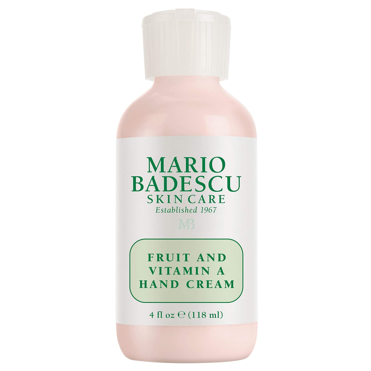 Mario Badescu Fruit and Vitamin A Hand Cream - Lightweight Hand Lotion for Dry Hands - Hand Moisturizer Infused with Alpha Hydroxy Acids for Softer, Smoother Skin, 4 Fl Oz