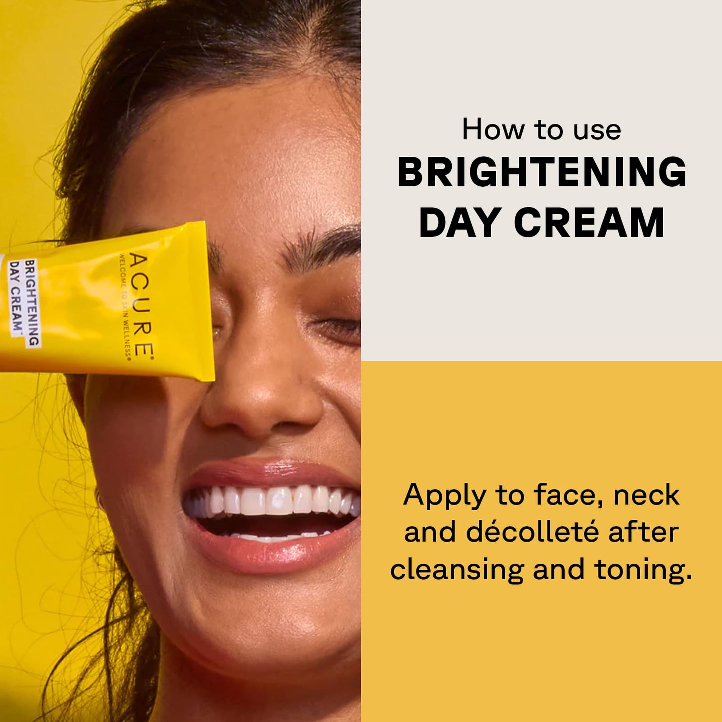 Acure Brightening Day Cream - Radiant Skin Day Cream with Cica & Argan Oil - Moisturizes, Evens Tone - 100% Vegan Formula - All Skin Types - Soothing & Nourishing Ingredients - 1.7 Fl Oz