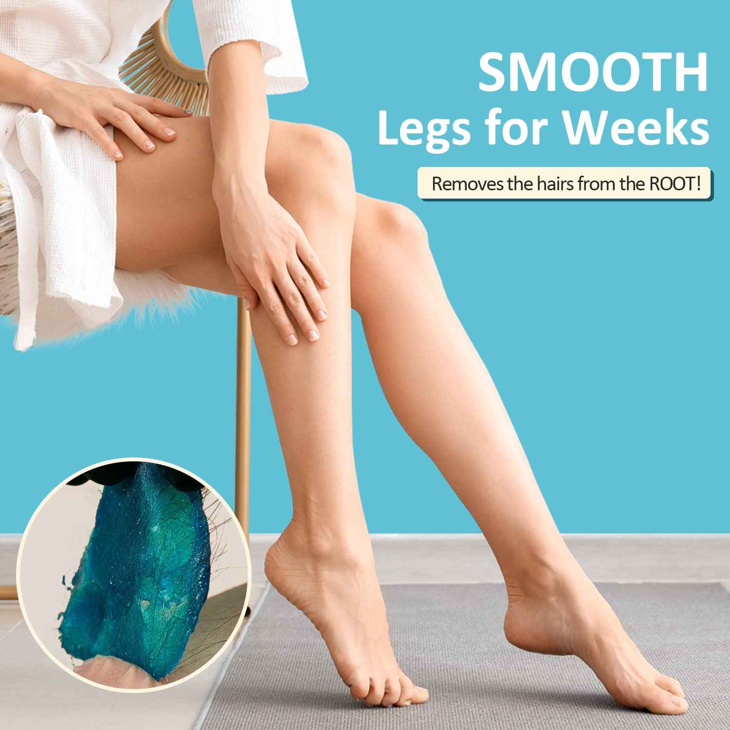 Maxpearl Digital Waxing Kit - Women Men Hard Wax Melt Warmer Kit for Hair Removal - Sensitive Skin, Eyebrows, Face, Underarms, Brazilian, Bikini, Legs