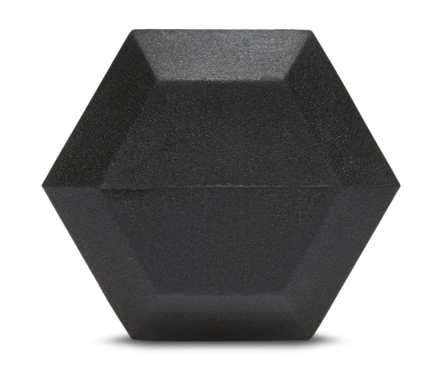 Amazon Basics Rubber Hex Dumbbell Hand Weight, 15 Pounds, Single, Black