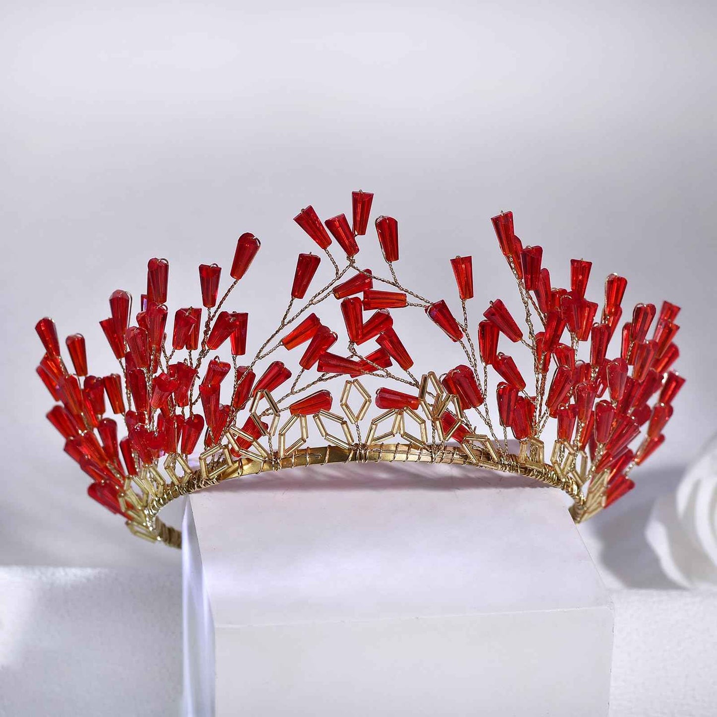 HNYYX Crystal Headband Birthday Party Hairband Bridal Wedding Hair Accessories