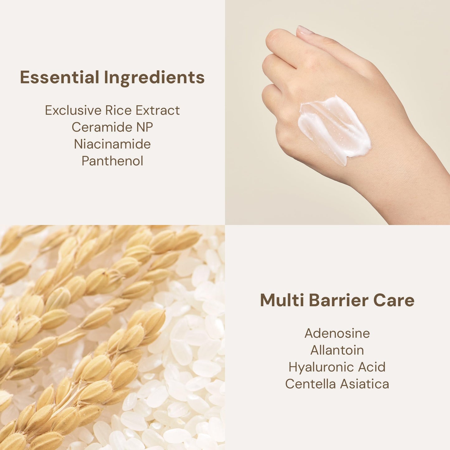 THANKYOU FARMER Rice Pure Barrier Capsule Cream - Moisturizing & Skin Barrier Cream | Hypoallergenic, Dermatologist Tested | Korean Skincare with Ceramide Capsules & Korean Rice Extract