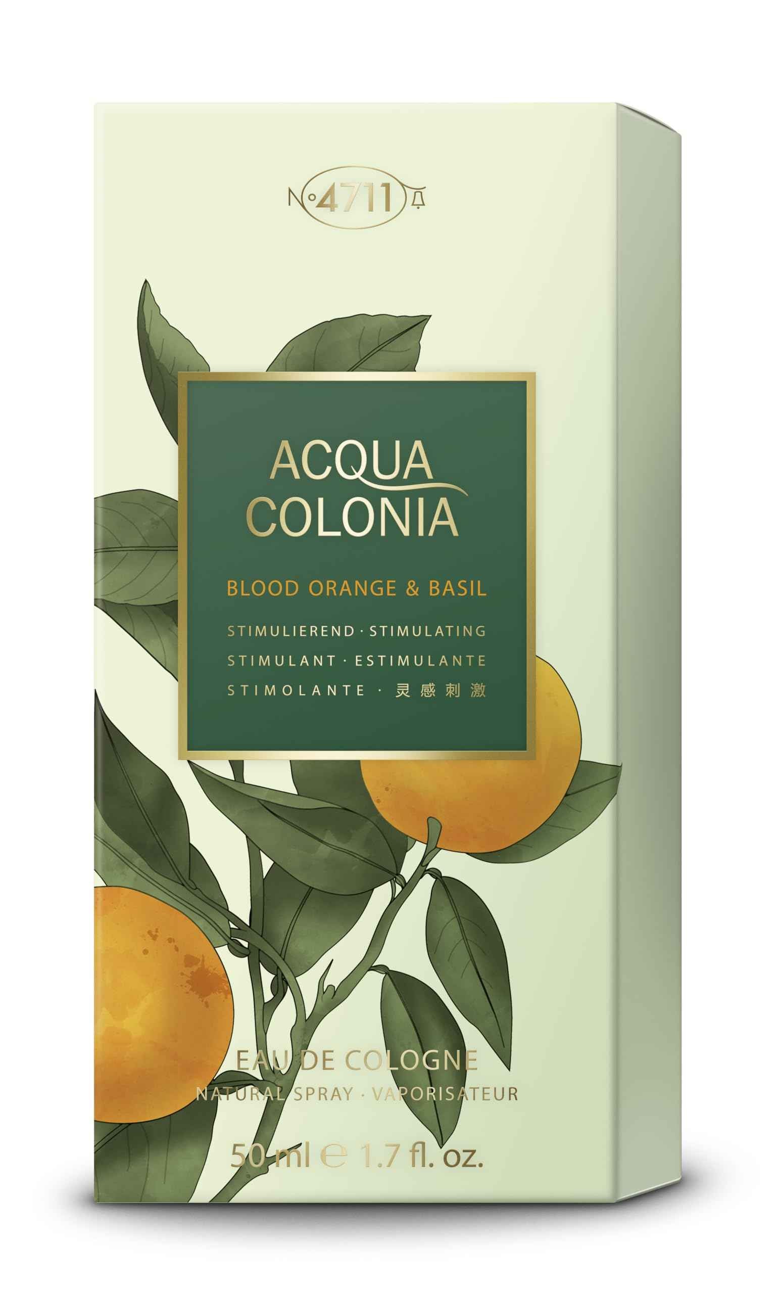 4711 Acqua Colonia Blood Orange and Basil Eau de Cologne Spray for Women, 1.7 Ounce