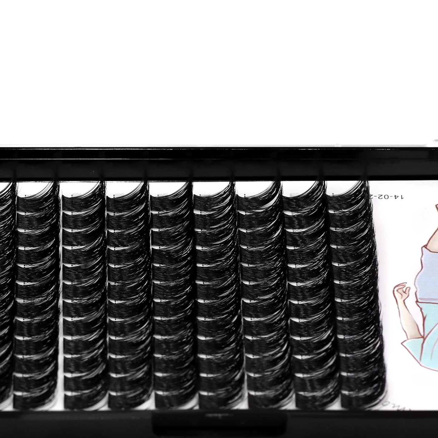 Dedila Large Tray-Grafted Wide Stem Individual False Eyelashes Thick Base 120 Clusters D Curl Natural Long Volume Eye Lashes Extensions Dramatic Look 8-20mm Available (20mm)