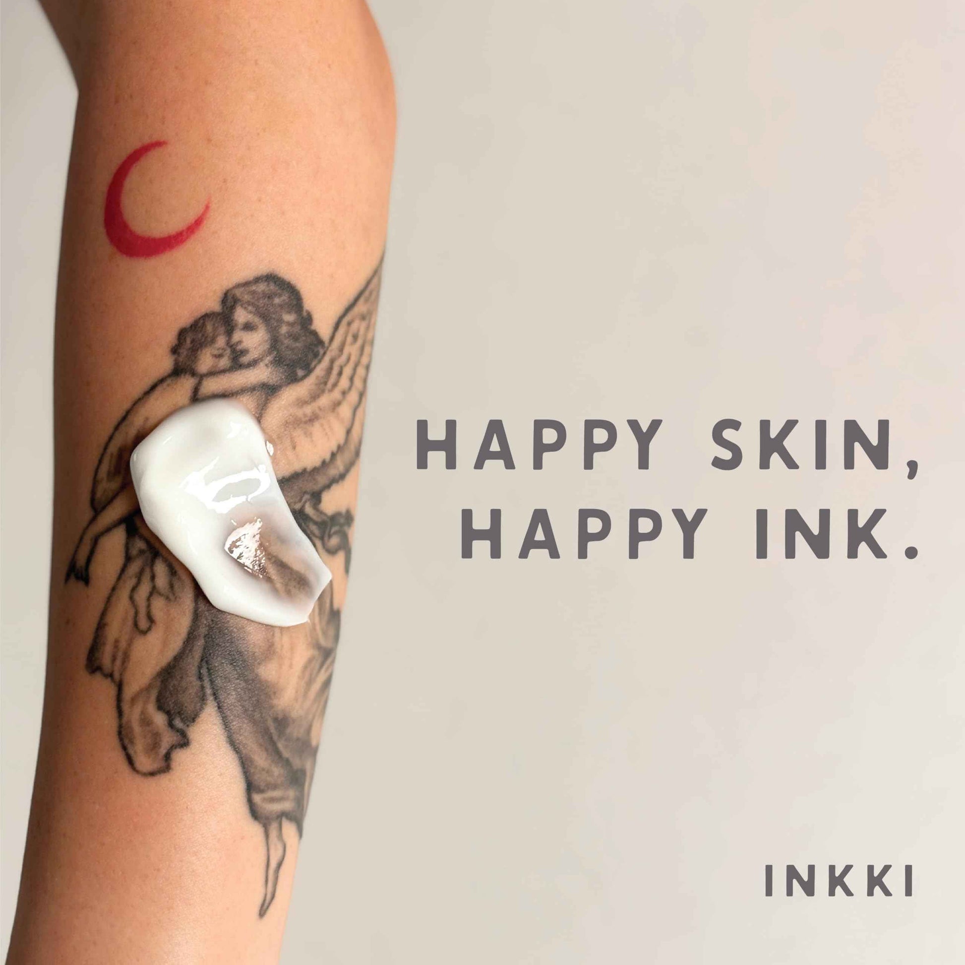 Inkki Skincare - Protection Pudding 1.7 oz - Premium Tattoo Aftercare Cream - Made in Korea - Non-greasy Formula that Soothes, Hydrates, and Protects