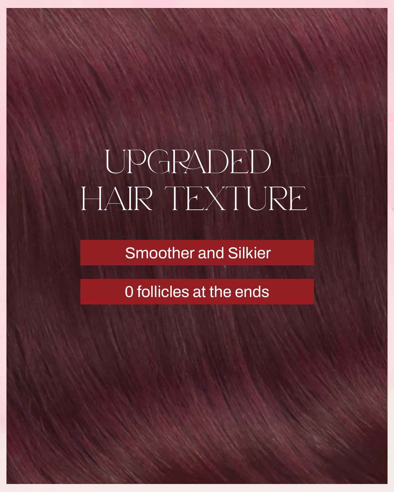 Moresoo Burgundy Tape in Hair Extensions Human Hair Invisible Tape in Extensions Real Hair Wine Red Extensions Glue in Human Hair Seamless Extensions Straight #99J 20pcs 40g 14 Inch