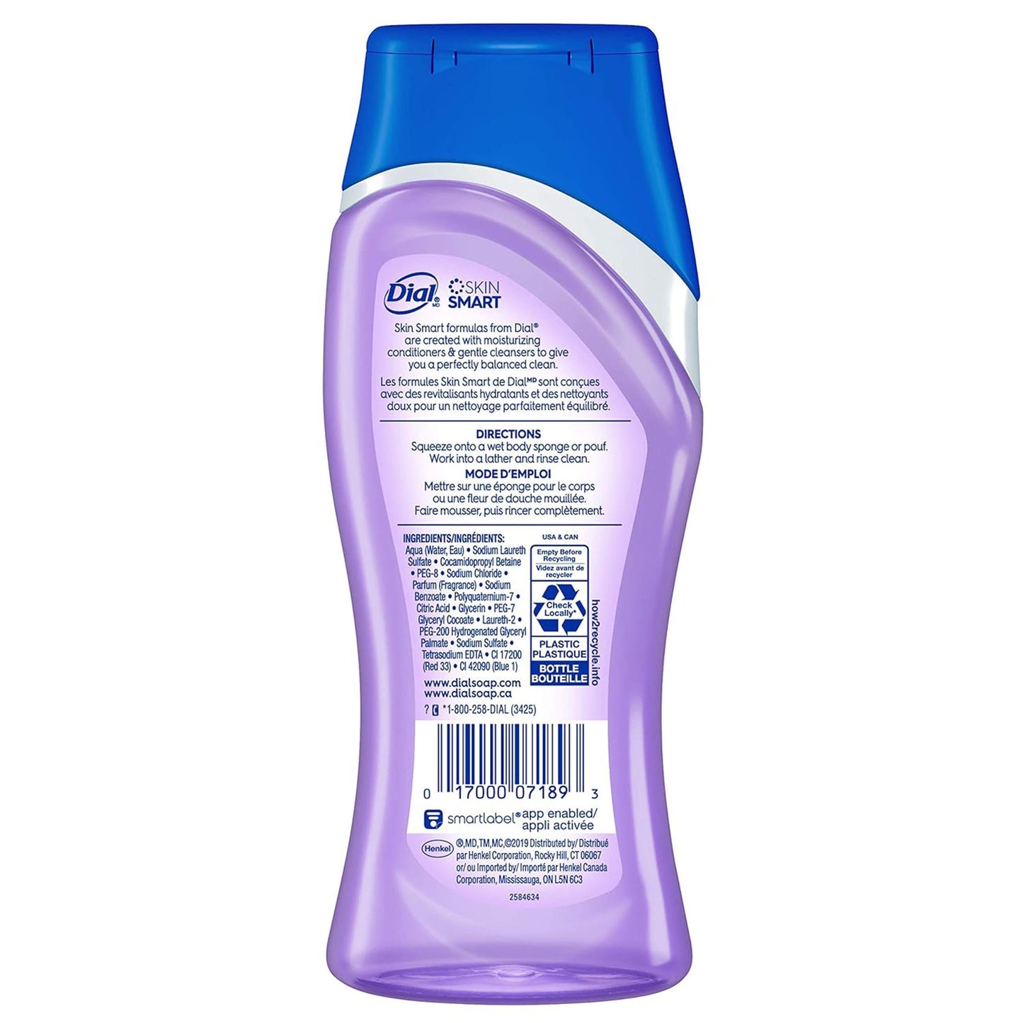 Dial Body Wash, Lavender & Jasmine, 12 Ounce (Pack of 6)