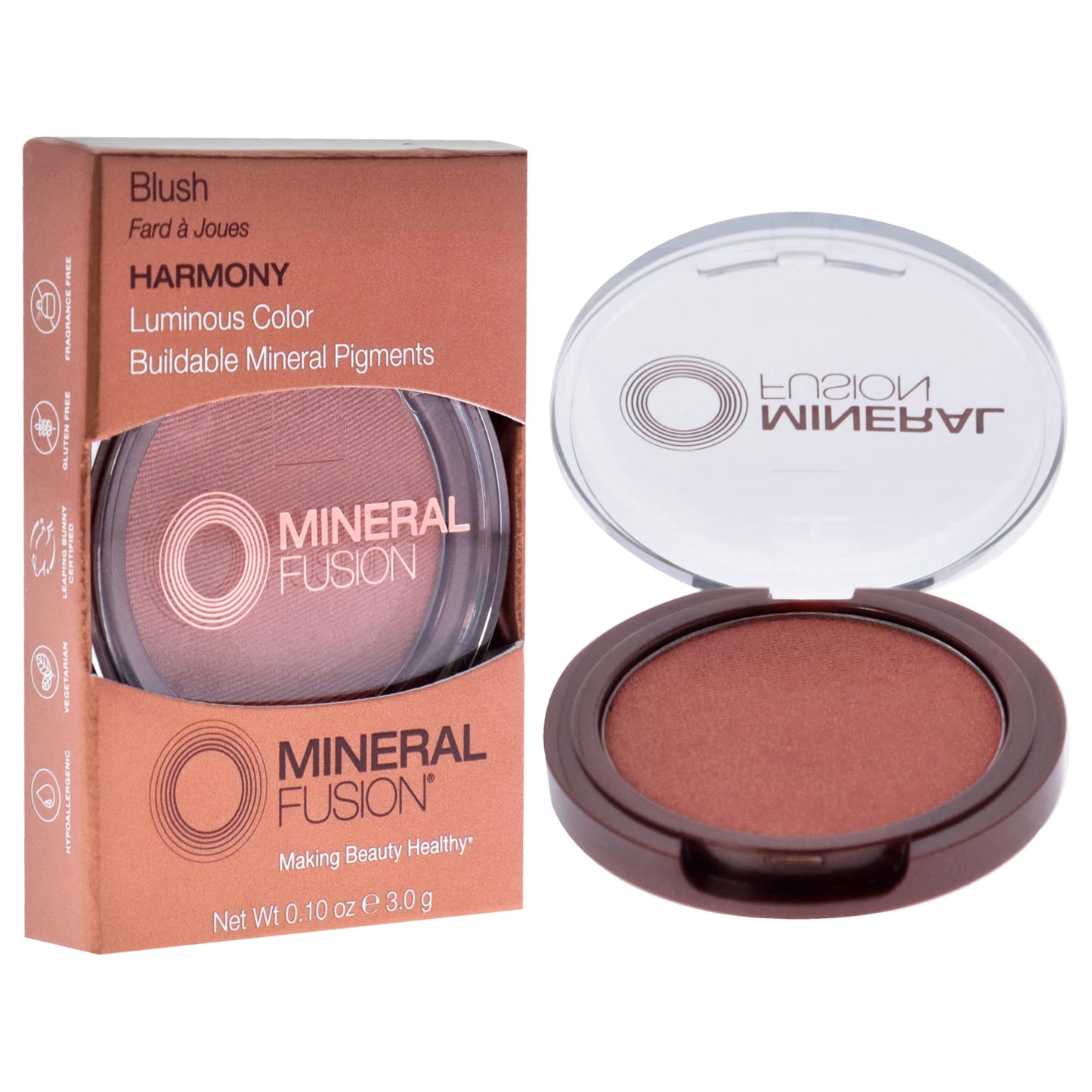 Mineral Fusion Blush Packaging May Vary, Harmony, 0.1 Ounce