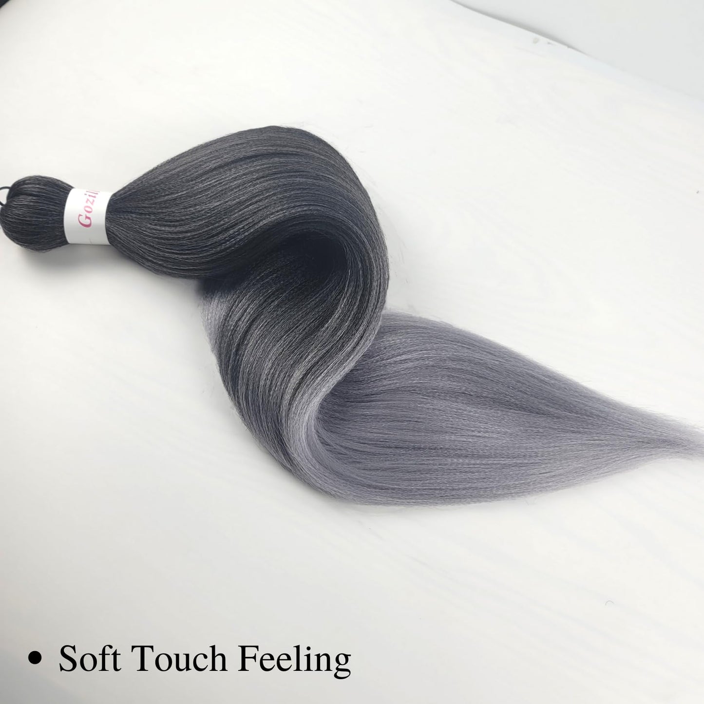 Gozill Baiding Hair Pe Sretched Grey Kanekalon Braiding Hair Prestretched Ez Braid