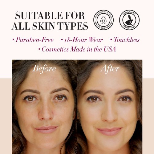 Luminess Air Icon Makeup Airbrush System and 4-Piece Foundation Starter Kit, Tan Coverage - Quick, Easy & Long Lasting Application - Includes Silk 4-In-1 Foundation, Highlighter & Blush