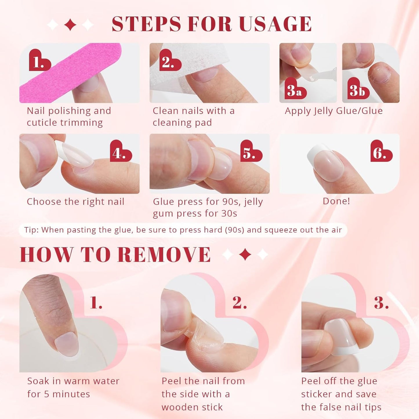 press on nails almond，long nails，pink nails，cat eye nails，Phototherapy for short nails，Reusable nails for girls and women 24pcs (B660-001, 12)