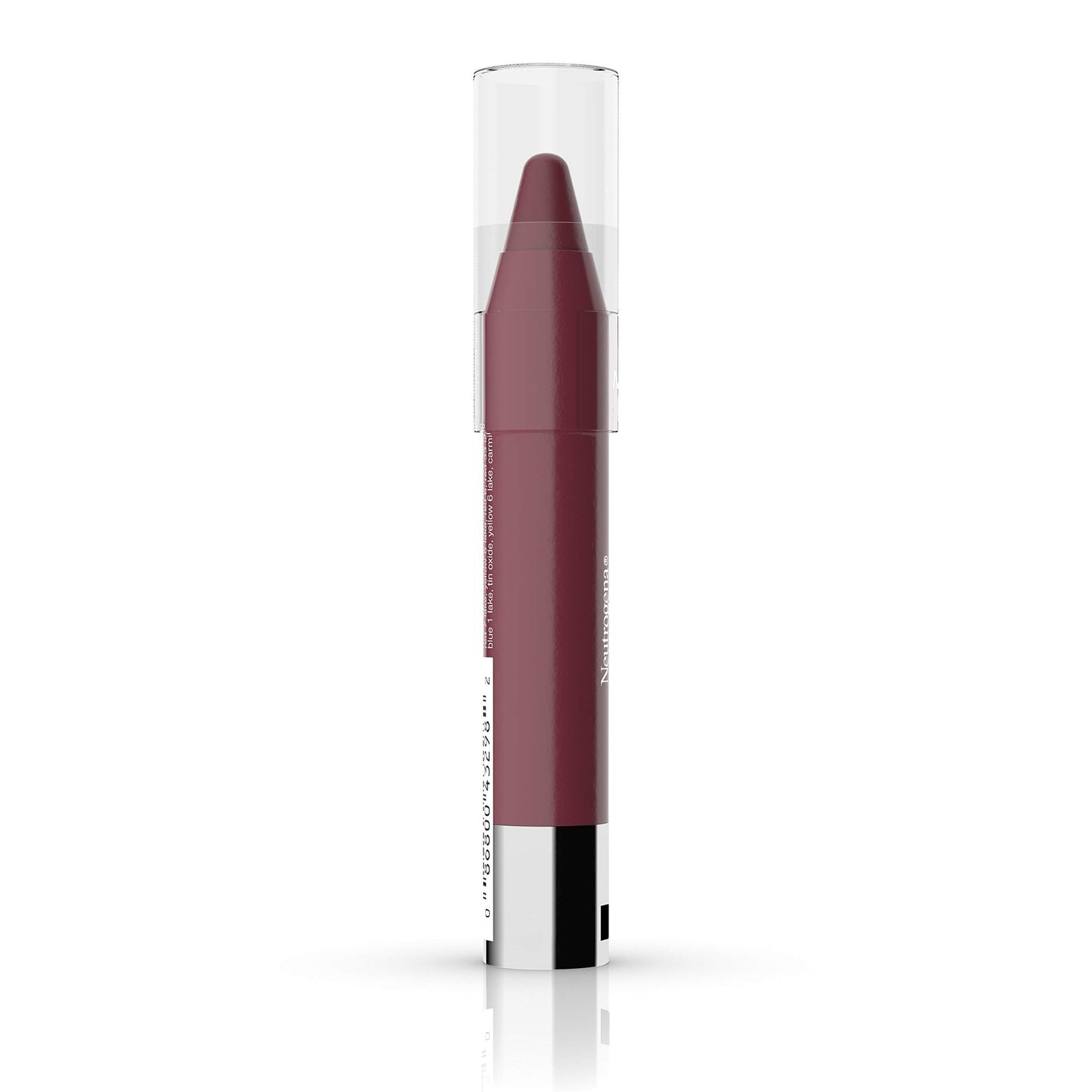 Neutrogena MoistureSmooth Color Stick for Lips, Moisturizing and Conditioning Lipstick with a Balm-Like Formula, Nourishing Shea Butter and Fruit Extracts, 80 Rich Raisin,.011 oz