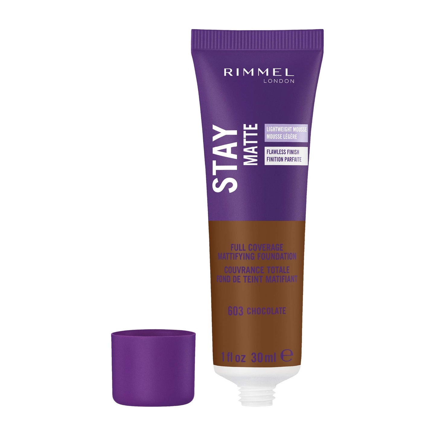 Rimmel London Stay Matte Liquid Mousse - 305 Buff - Foundation, Lightweight, Shine Control, Oil-Free, 1oz