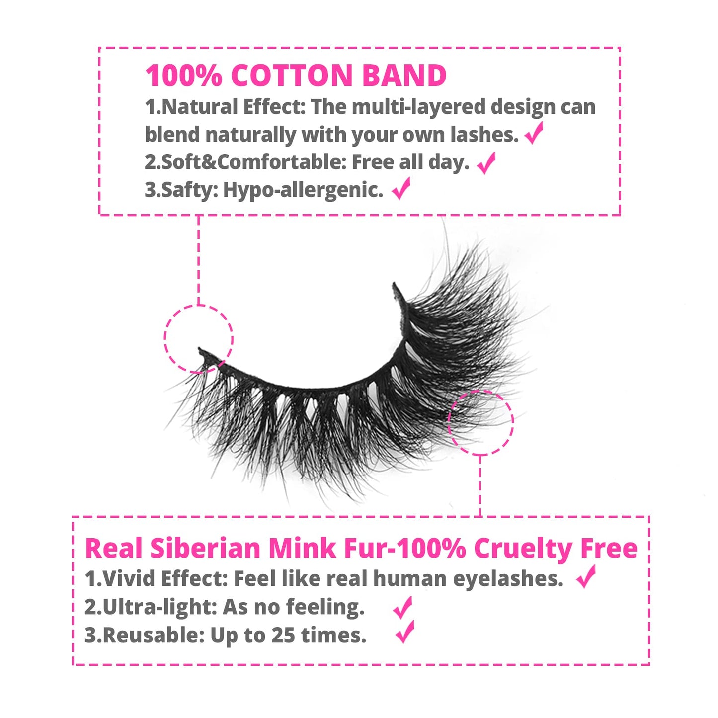 SY LASHES 16mm 3D Raal Mink Lashes Natural Look False Eyelashes Wispy Short Eye Lashes Fluffy Soft Reusable Luxury Volume 5D Fake Eyelashes (Angel, 3 pairs)