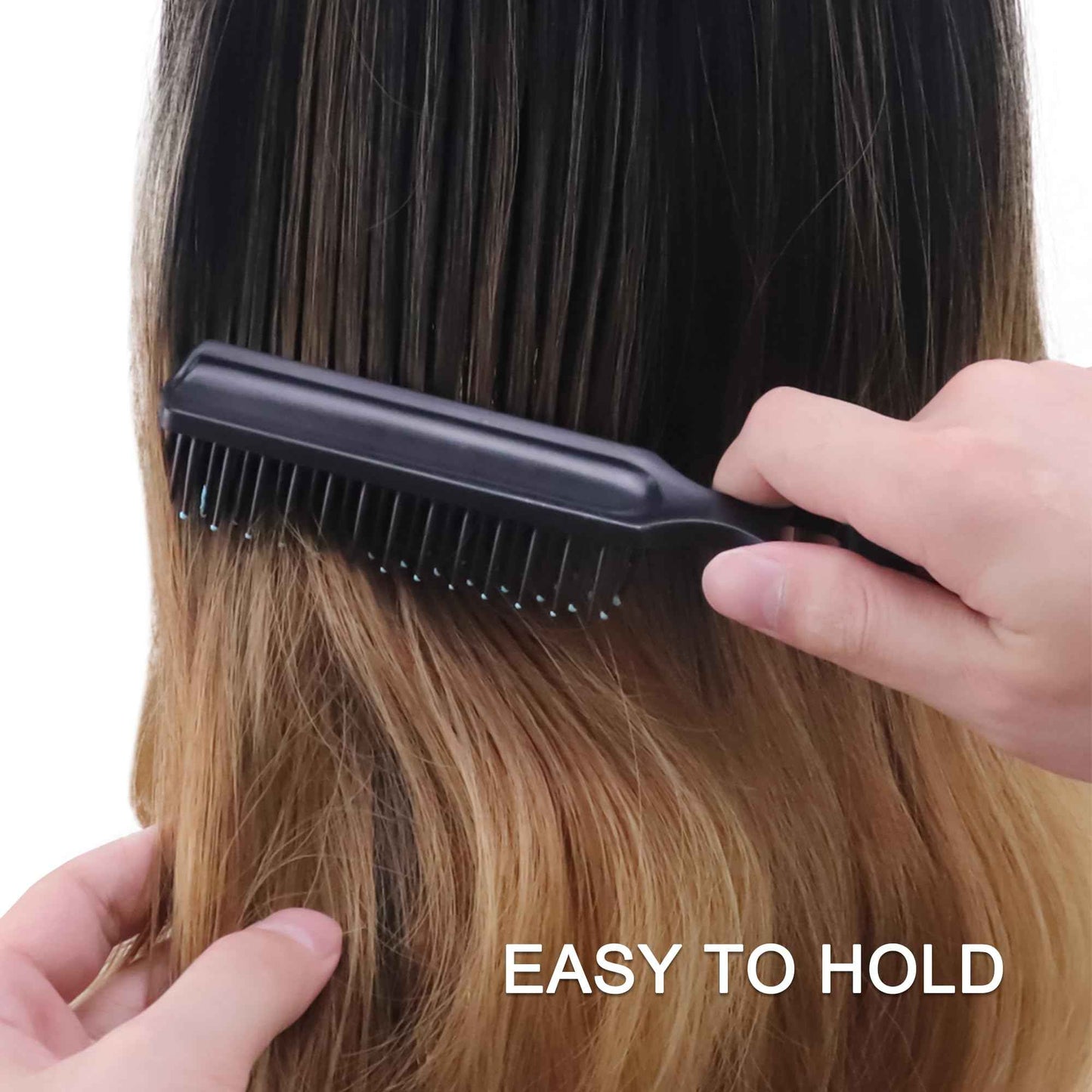 Bulk Hair Brushes for Homeless Individually Wrapped, Hair Brush Bulk, 100pcs Hair Brush for Curly Hair Suitable for Homeless,Shelter,Air Bnb/Hotel, Black