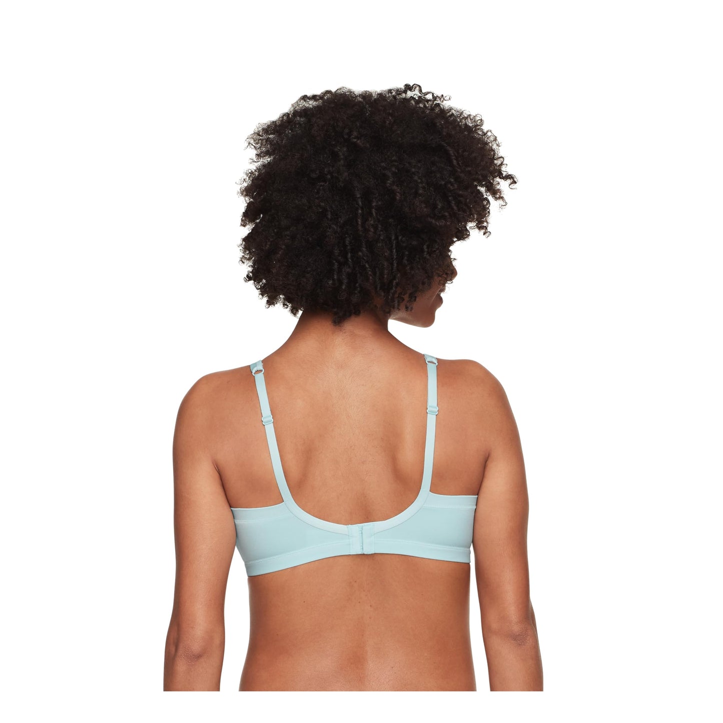 Warner's Women's Easy Does It Underarm Smoothing with Seamless Stretch Wireless Lightly Lined Comfort Bra RM3911A, Summer Sky