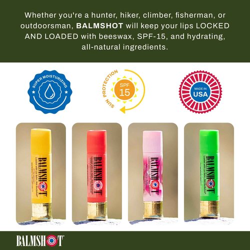 BALMSHOT Lip Balm 4 Pack