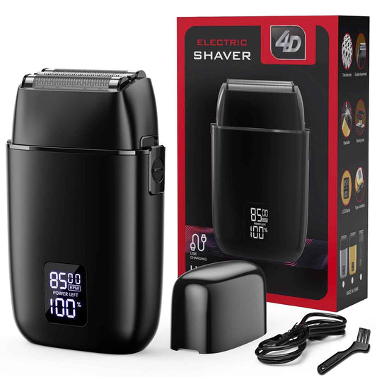 Foil Shavers for Men, Electric Razors for Close Shaving Face with High Speed 3 Floating Blade Heads, USB C Fast Rechargeable Foil Shaver IPX7 Waterproof Wet Dry Travel Locked/Led Display