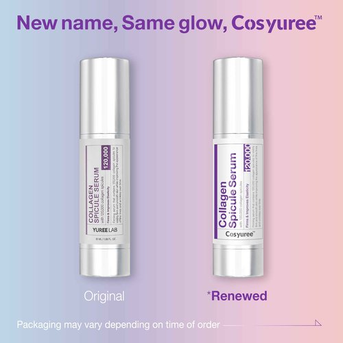Cosyuree Collagen Spicule Serum, 120,000 Micro Spicules for Glass Skin, Wrinkle Treatment & Hydration, Skin Radiance, Improve Elasticity, for Sensitive Skin, Korean Skincare 1.69 fl.oz.