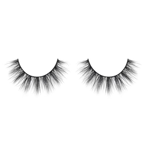 Lilly Lashes Everyday Reveal Faux Mink False Eyelashes - Natural Look Wispy Strip Lashes - Short, Round Shaped, 13 mm - Reusable Up to 20 Times