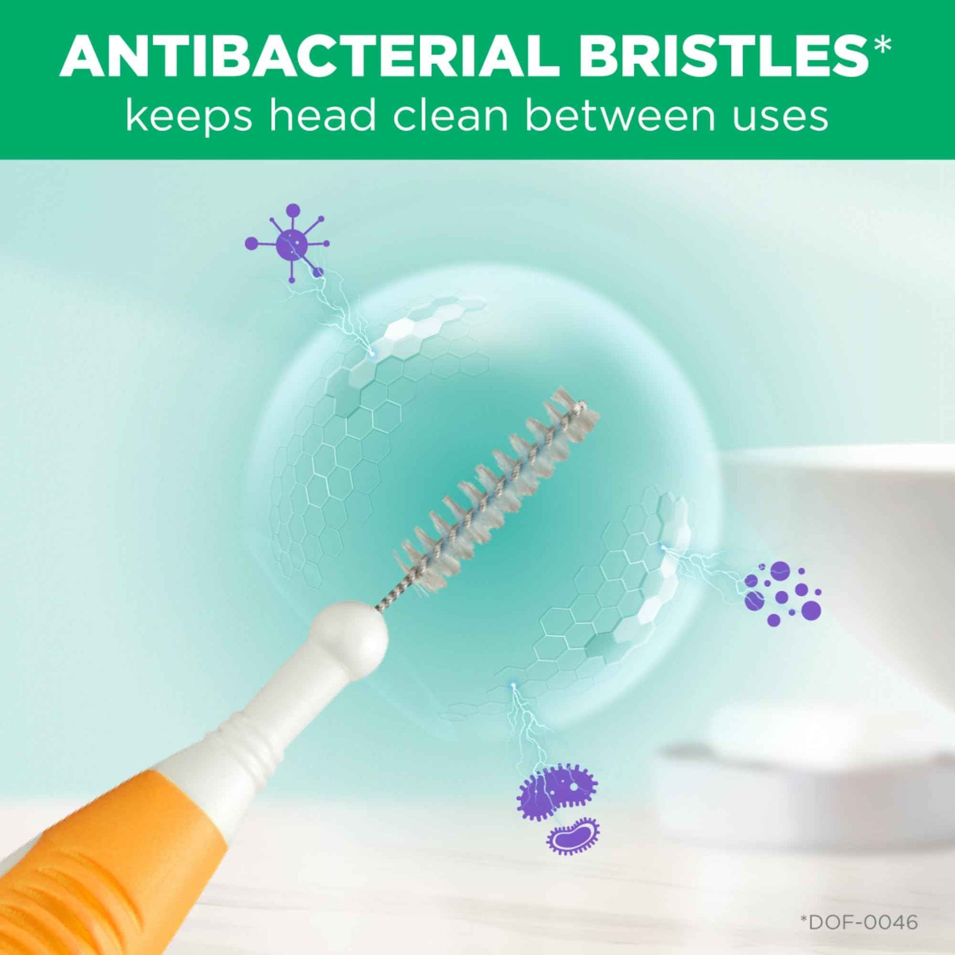 GUM Proxabrush Go-Betweens - Ultra Tight - Interdental Brushes - Soft Bristled Dental Picks for Plaque Removal & Gum Health - Safe for Braces & Dental Devices, 10ct (Pack of 6)