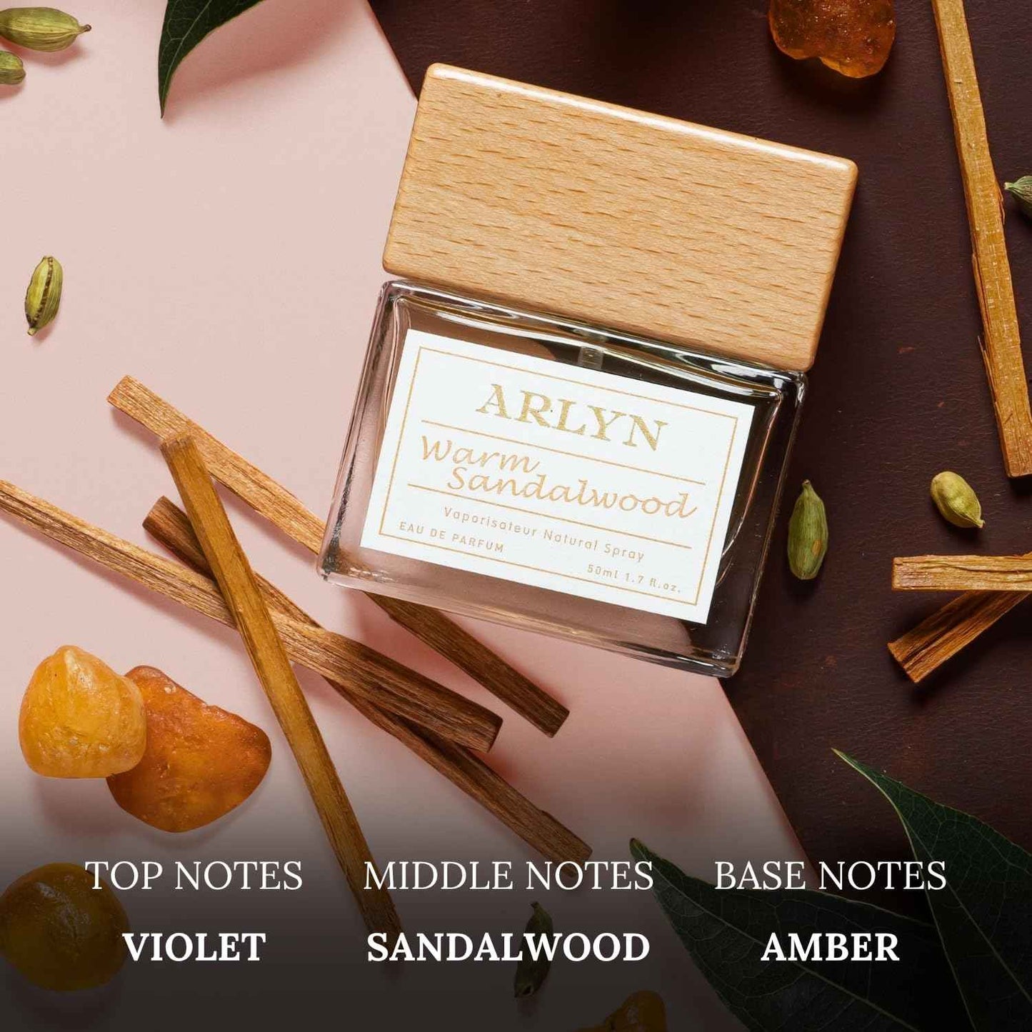 ARLYN Warm Sandalwood Eau De Parfum Inspired by Le Lab Fragrances' San tal 33, Perfume for Men & Women, Luxury Fragrance - Vegan, Cruelty-Free, and Eco-Conscious (1.7oz / 50ml)