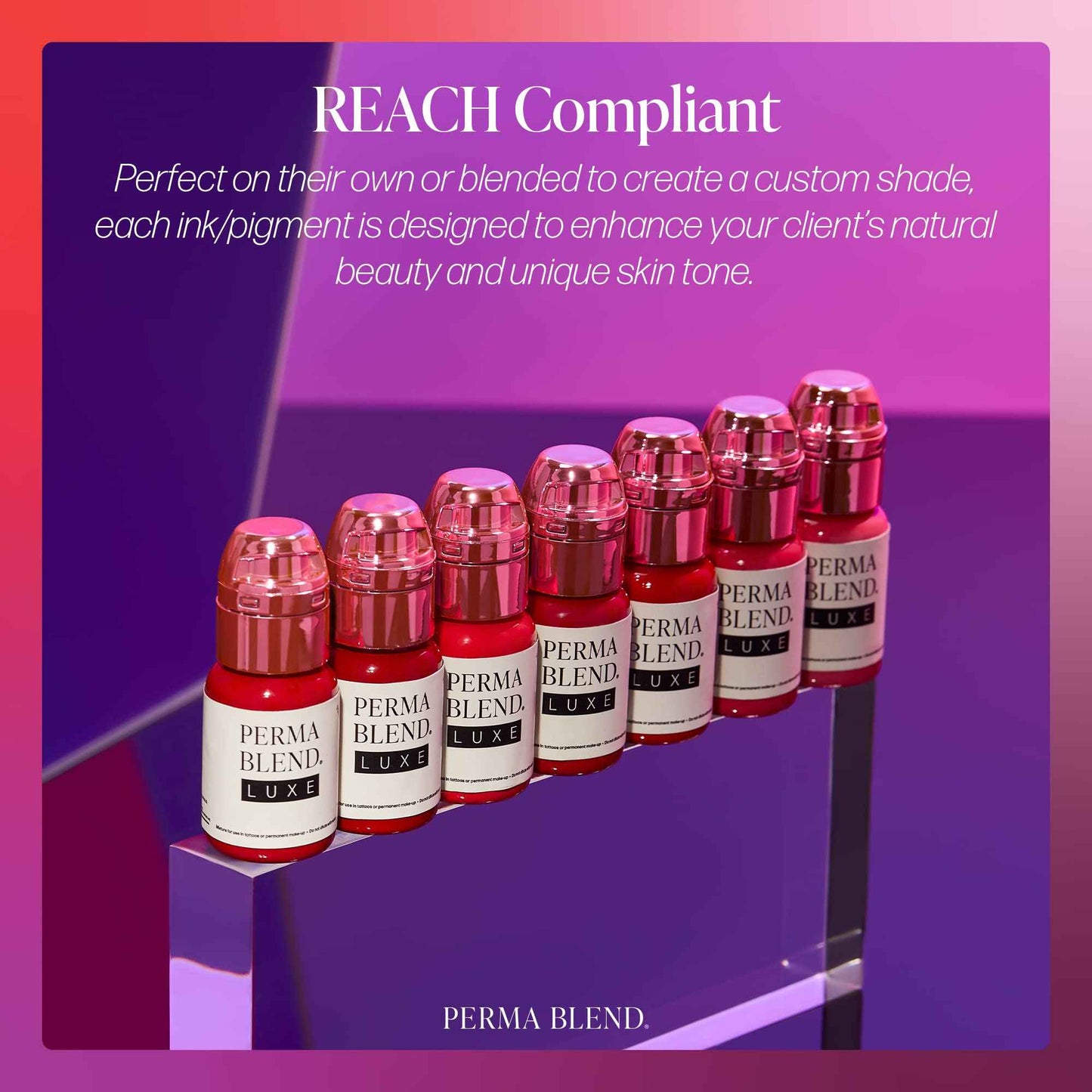 Perma Blend Luxe Lip Pigment Ink, Professional Lip Tattoo Microblading Supplies, Rosewood, .5 oz