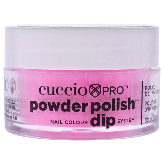 Cuccio Colour Powder Nail Polish - Lacquer For Manicures And Pedicures - Highly Pigmented Powder That Is Finely Milled - Durable Finish With A Flawless Rich Color - Bright Neon Pink - 0.5 Oz