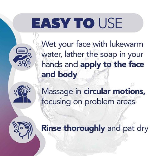 Asepxia Acne Treatment Bar Soap with Baking Soda | Face Wash, Deep Cleansing, Natural Extracts, Gentle Daily Use, 1.8% Salicylic Acid for Pimples & Blackheads, 4 Oz, 5-Pack