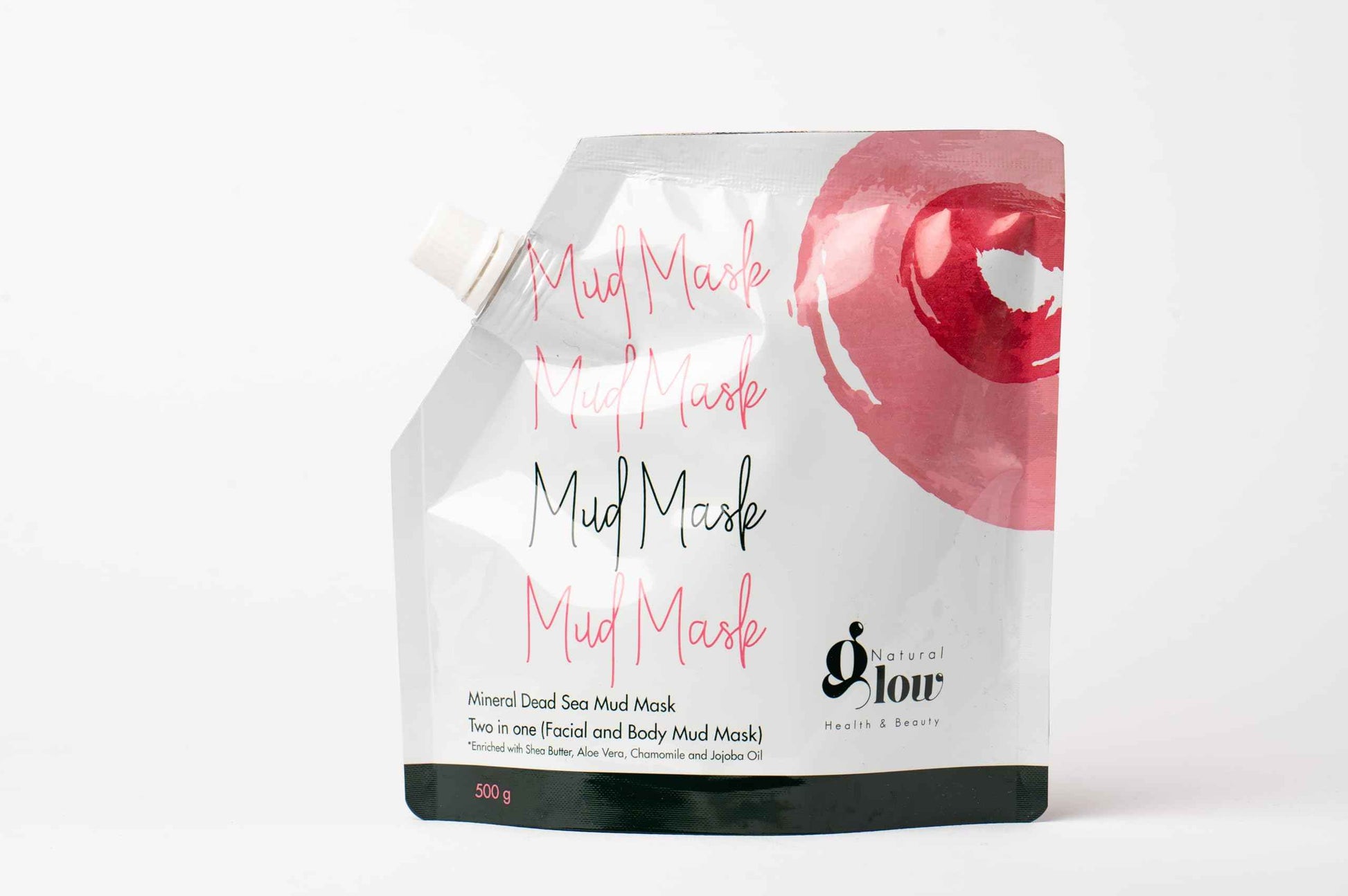 Natural Glow Health & Beauty Pure Dead Sea Facial Mud Mask for Face and Body (500g) | Removes Dead Skin, Dirt & Toxins | Reduces Pores | For Men and Women