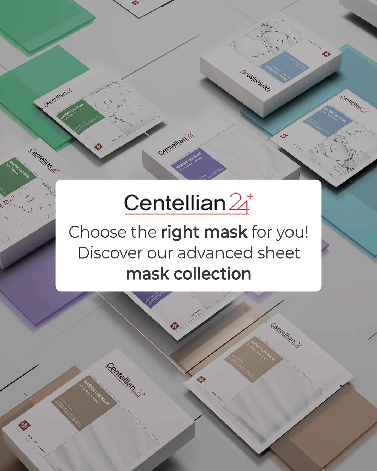 CENTELLIAN 24 Madeca Mask (Wrinkle Revitalizing, 20pc) - Face Mask Sheet for Skin Elasticity, Instant Lift with Centella Asiatica, TECA, Niacinamide, Retinal Korean Skin Care for Men Women