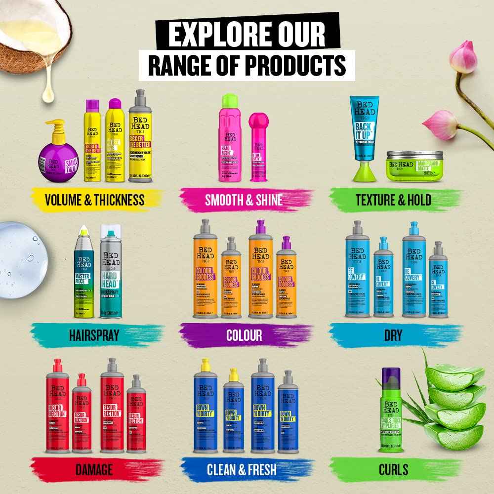 TIGI Bed Head Resurrection Repair Shampoo for Damaged Hair 13.53 fl oz (Pack of 2)