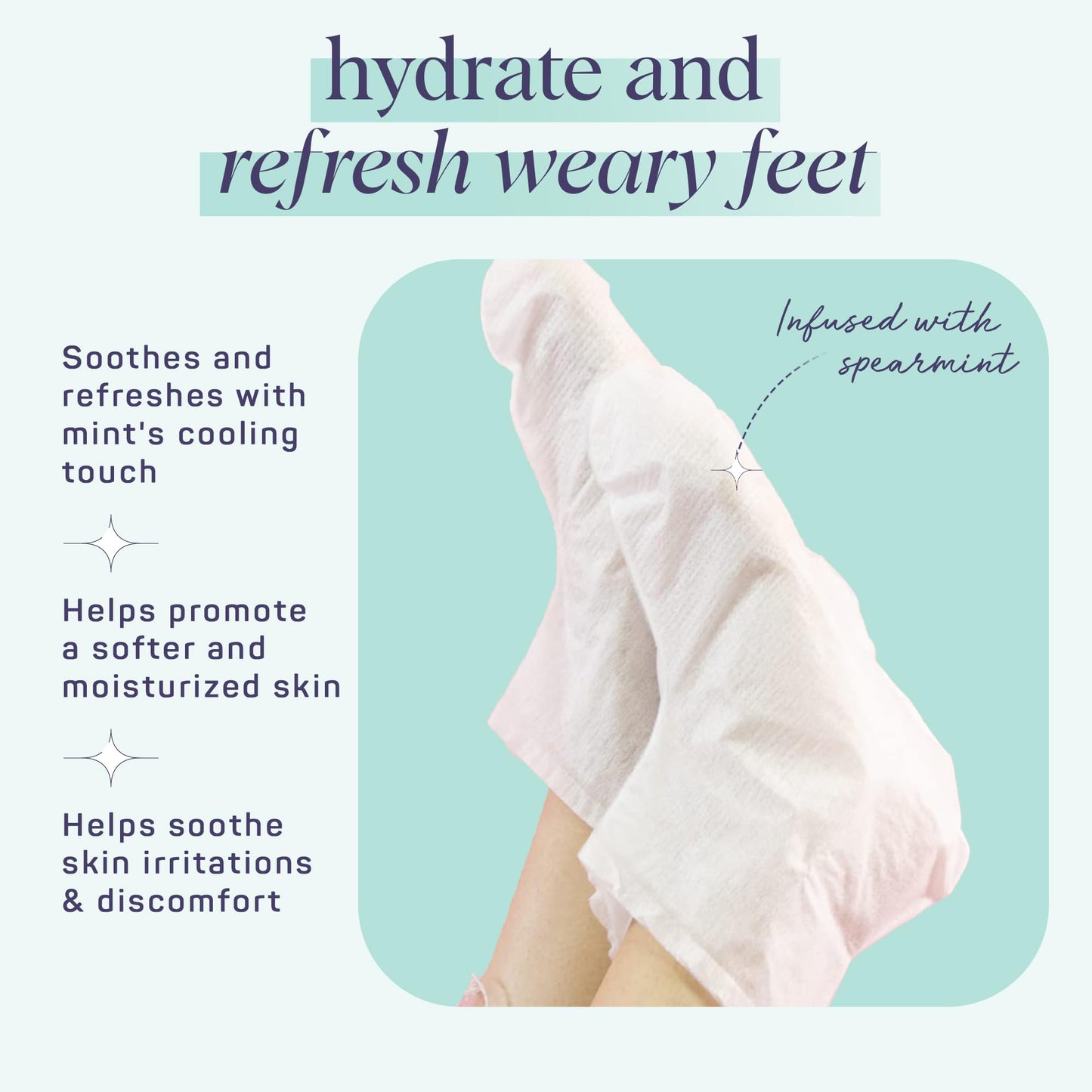 SpaLife Moisturizing Hand Gloves and Foot Sockies Bundle - 5 Hand Gloves & 5 Foot Sockies Set for Hydrating Dry, Cracked Hands and Feet - Repairing Skincare Mini Gift Set