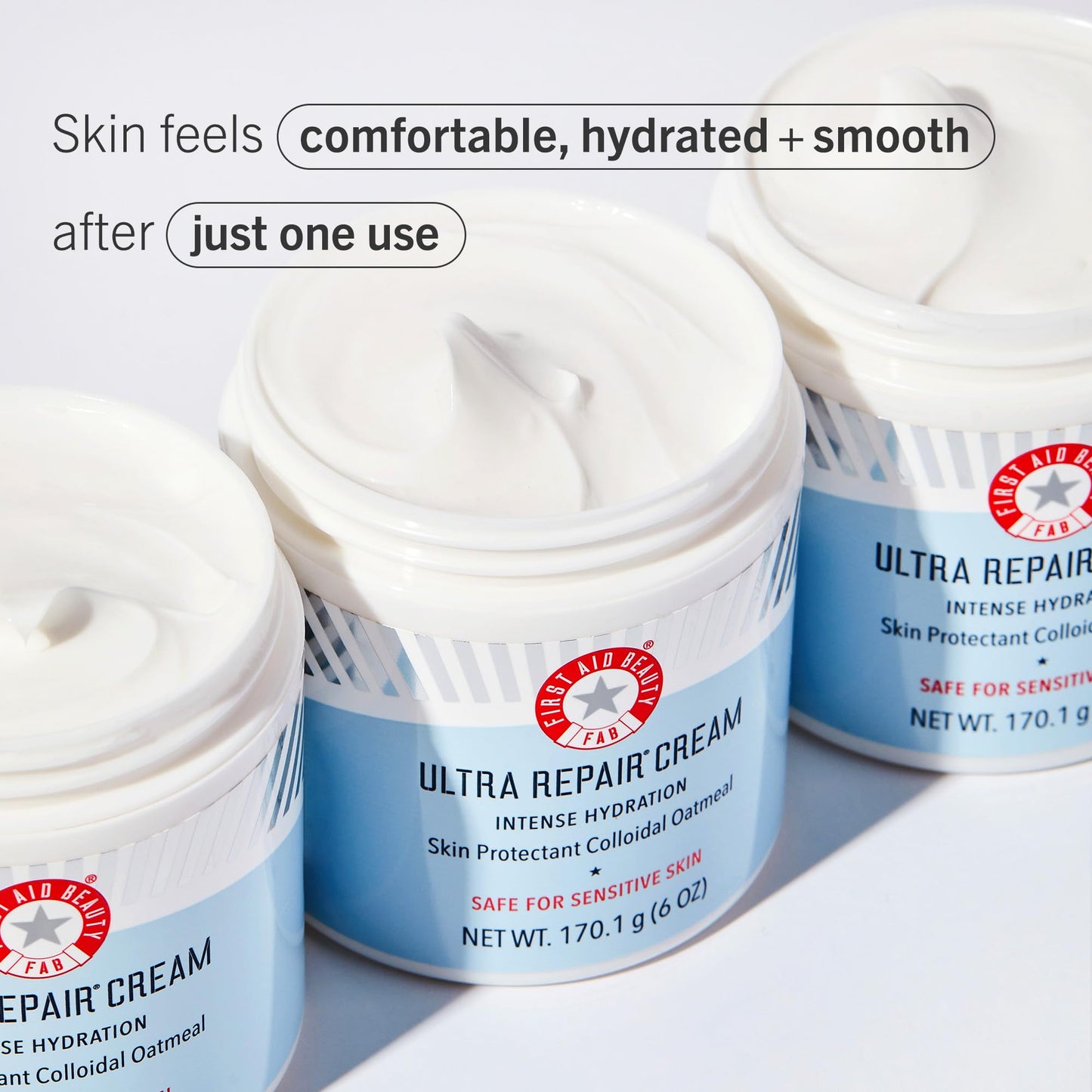 First Aid Beauty Ultra Repair Cream Intense Hydration Moisturizer for Face and Body - 8 oz.