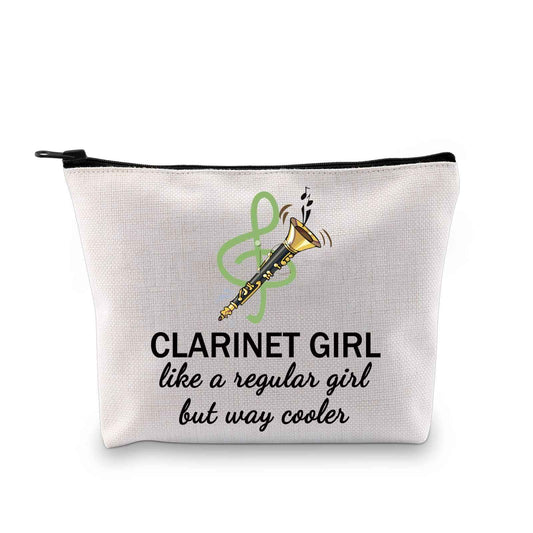 GJTIM Clarinetist Gift - Clarinet Player & Lover Zipper Pouch Makeup Bag