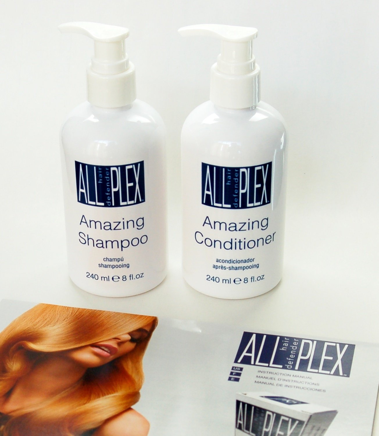 PLEX B.T Amazing Shampoo and Conditioner 8oz with Convenient Pump Duo