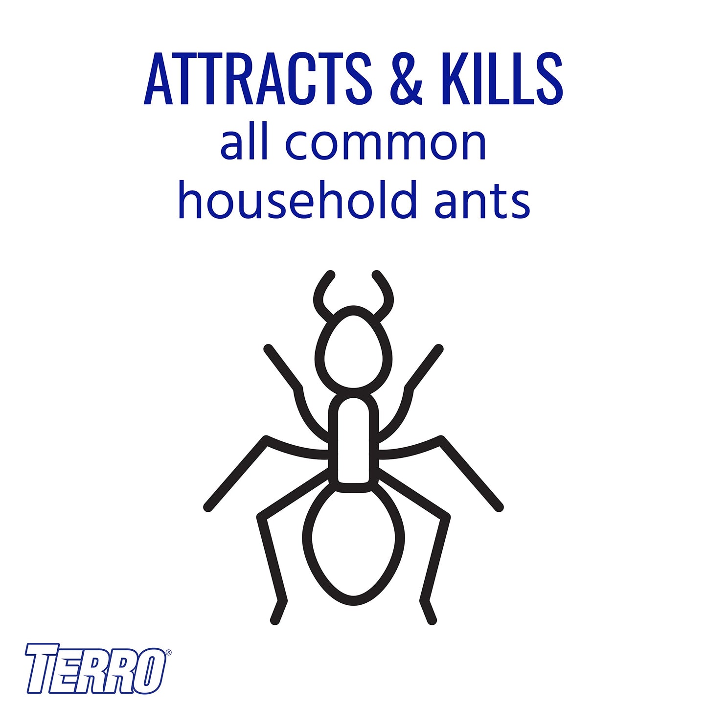 TERRO T334SR Indoor Multi-Surface Liquid Ant Bait and Ant Killer - 8 Discreet Ant Bait Stations - Kills Common Household Ants